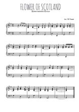 Téléchargez l'arrangement pour piano de la partition de Traditionnel-Flower-of-Scotland en PDF